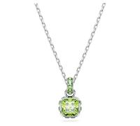 Swarovski Pendentif Birthstone, Taille Carré, Août, Vert, Métal rhodié