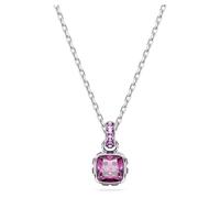 Swarovski Pendentif Birthstone, Taille Carré, Février, Violet, Métal rhodié