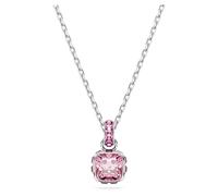 Swarovski Pendentif Birthstone, Taille Carré, Octobre, Rose, Métal rhodié
