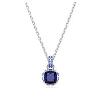 Swarovski Pendentif Birthstone, Taille Carré, Septembre, Bleu, Métal rhodié