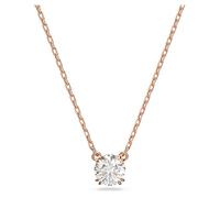 Swarovski Pendentif Constella, collier avec cristaux clairs, placage de ton or rose, blanc