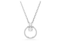Swarovski Pendentif Constella, Pavé, Taille ronde, Blanc, Métal rhodié