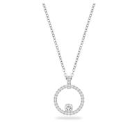 Swarovski Pendentif Creativity, forme circulaire, cristaux, métal rhodié, blanc