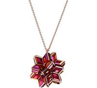 Swarovski Pendentif Curiosa, taille géométrique, cristaux, placage de ton or rosé, rose
