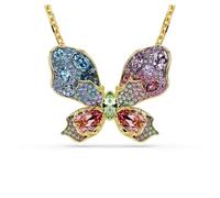 Swarovski Pendentif et broche Idyllia, tailles mixtes, pavé, papillon, multicolore, combinaison de finitions métalliques, One Size, Cristal, Cristal