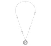 Swarovski Pendentif et broche Una Angelic, coupe coussin, blanc, mélange de placages