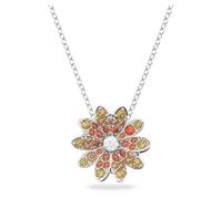 Swarovski Pendentif Eternal Flower, fleur, finition en métal mixte, jaune orangé