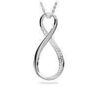 Swarovski Pendentif Exist, forme infini avec cristaux, métal rhodié, blanc