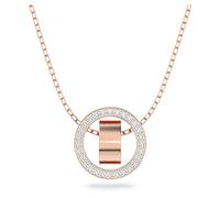 Swarovski Pendentif Hollow, Blanc, Placage de ton or rosé
