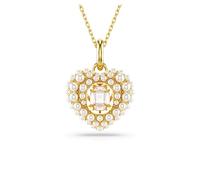 Swarovski Pendentif Hyperbola, Cœur, Blanc, Placage de ton or