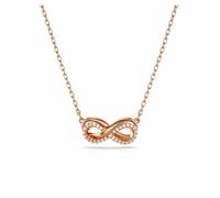 Swarovski Pendentif Hyperbola, Pavé, Infini, Blanc, Placage de ton or rosé