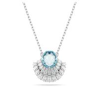 Swarovski Pendentif Idyllia, Coquillage, Bleu, Métal rhodié