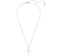 Pendentif Insigne, Taille ronde, Croix, Blanc, Métal rhodié OS