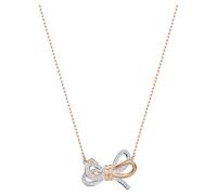 Pendentif Lifelong Bow, Nœud, Blanc, Finition mix de métal