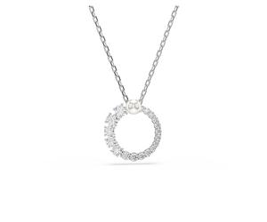 Swarovski Pendentif matrice en cristal rond transparent plaqué rhodium taille unique cristal cristal