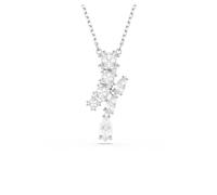 Swarovski Pendentif Matrix, Tailles variées, Blanc, Métal rhodié