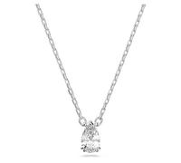 Swarovski Pendentif Millenia, Taille poire, Blanc, Métal rhodié