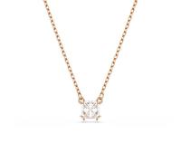 Swarovski Pendentif Stilla Attract, taille carrée, blanc, métal doré rose
