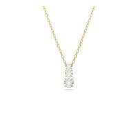 Swarovski Collier pendentif Stilla Attract – 3 Zirconia incolores sertis griffes – placage ton or