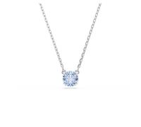 Swarovski Pendentif Stilla, Taille ronde, Bleu, Métal rhodié