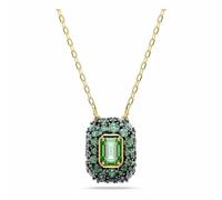 Swarovski Pendentif Sublima, Taille octogonale, Vert, Doré à l’or 18 carats (750/1000)