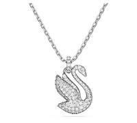 Swarovski Pendentif Swarovski Iconic Swan, Cygne, Medium, Blanc, Métal rhodié