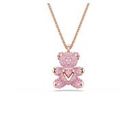 Swarovski Pendentif Teddy, Ours, Rose, Placage de ton or rosé