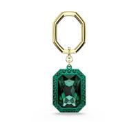 Swarovski Porte-clés, Taille octogonale, Vert, Finition mix de métal