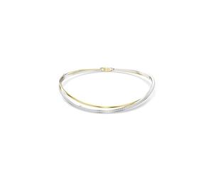 Swarovski Ras-de-cou Hyperbola, Taille ronde, Blanc, Finition mix de métal