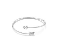 Swarovski Ras du cou Idyllia, Coupe mixte, Flèche, Blanc, Plaqué Rhodium
