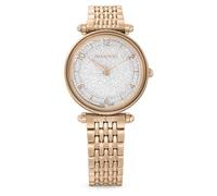 Montre Crystalline wonder, Fabriqué en Suisse, Bracelet en métal, Ton or rose, Finition or rose OS