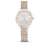 Montre Attract, Fabriqué en Suisse, Pavé, Bracelet en cristal, Ton or rose, Finition mix de métal OS