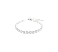 Swarovski Choker Tennis Ariana Grande x, Tailles diverses, Crystal pearl, Cœur, Blanc, Métal rhodié