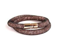 Swarovski - Stardust Deluxe Double Wrap Bracelet - Femme - Accessoires - Brun - Taille: ONE Size