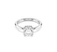 Swarovski Bague de cocktail Stilla Collection – finition argentée, cristal – blanc, taille 58