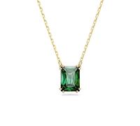 Swarovski Pendentif Matrix - Taille rectangulaire - Vert - Placage ton or