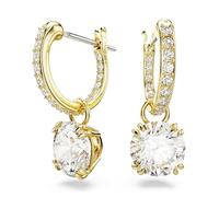 Swarovski Stilla Collection Drop Earrings, Round cut, White