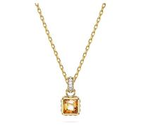 Swarovski Stilla Gold-Tone Plated Yellow Square Cut Pendant 5648749