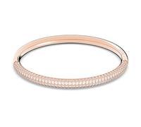 Swarovski Stone Bracelet-jonc, blanc, plaqué or rose