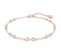 Strand Swarovski Remix Collection, Coupe ronde, Blanc, Placage de ton or rosé