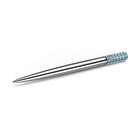 Swarovski Stylo à bille, Bleu, Métal chromé