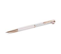 Swarovski Stylo à bille Crystalline, Cœur, Rose, Laqué rose, placage de ton or rose