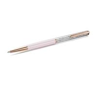 Stylo à bille Crystalline, Rose, Laqué rose, placage de ton or rose OS