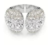 Swarovski Sublima Bague Cocktail Femme Plaqué Rhodium Coupe Ronde Taille 60 Blanc One Size Cristal Oxyde de Zirconium, One Size, Cristal, Zircone cubique