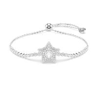 Swarovski Sublima Bracelet, Taille Ronde, Étoile, Blanc, Plaqué Rhodium