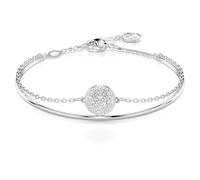 Swarovski Bracelet jonc Meteora, blanc, métal rhodié