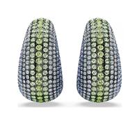 Swarovski Sublima Grandes boucles d'oreilles à clip plaqué ruthénium rond Multicolore 4,5 cm x 2,3 cm