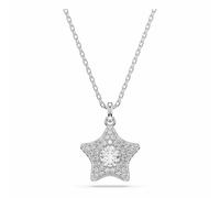 Swarovski Sublima Pendentif, Taille Ronde, Étoile, Blanc, Plaqué Rhodium