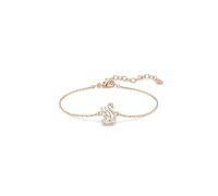 Swarovski Swan Collection, Tailles mixtes, Cygne, Blanc, Plaqué ton or rose