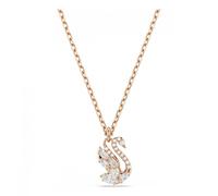 Swarovski Swan Collection, Tailles mixtes, Cygne, Blanc, Plaqué ton or rose